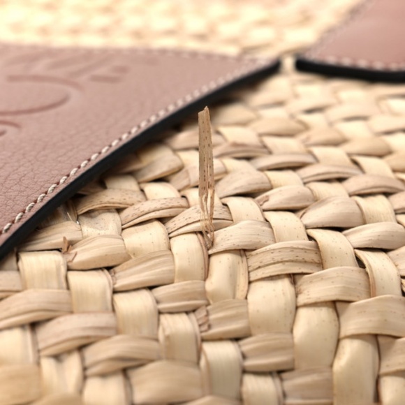 LOEWE  Raffia Basket Tote Bag Natural Tan - Picture 7 of 8